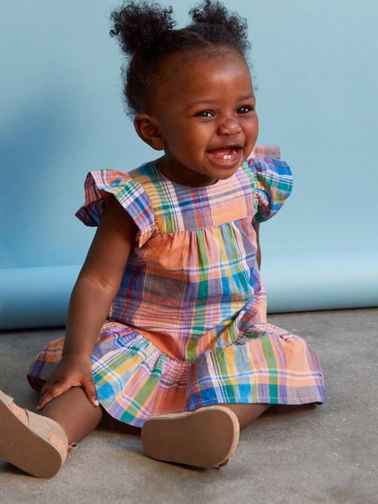 Molo Kids Dress Checked Multicolour