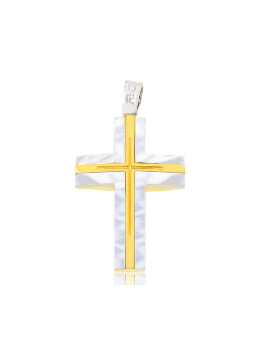 Fa Cad'oro Gold Cross 14K Double Sided