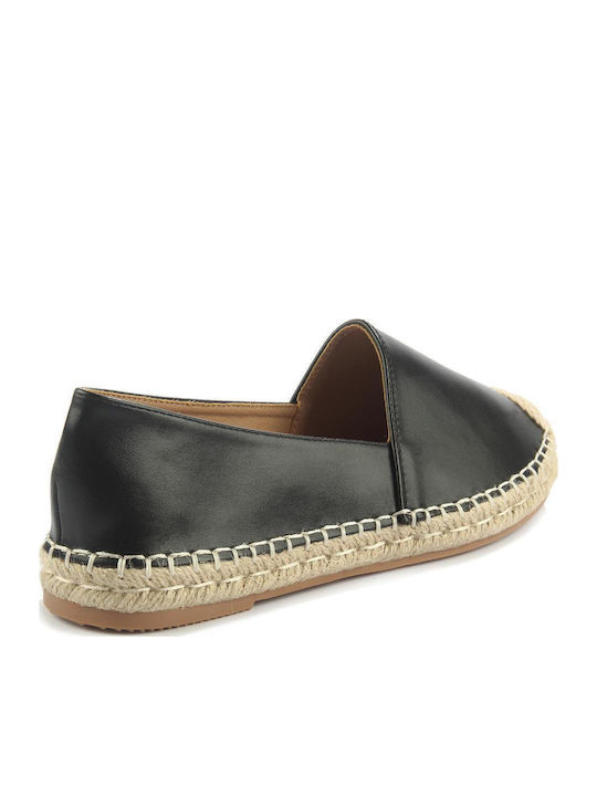 Women's Synthetic Leather Espadrilles Black