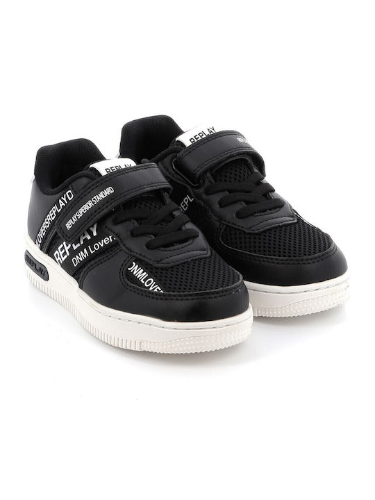 Kids' Low Casual Shoe Replay in Black Color Gbz43.000.c0004s
