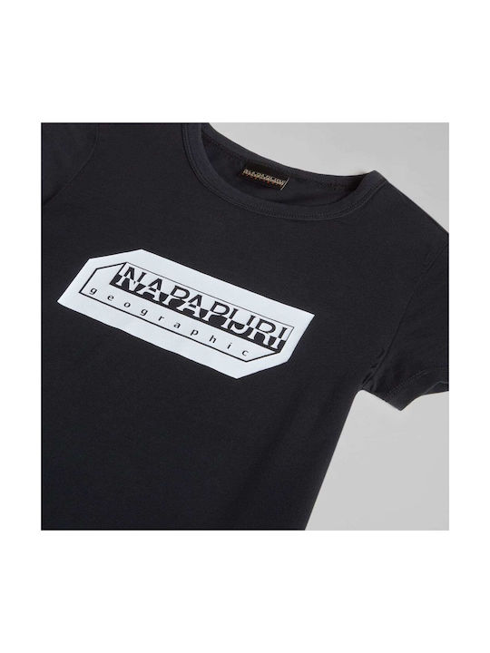 Napapijri Kinder-T-Shirt Schwarz