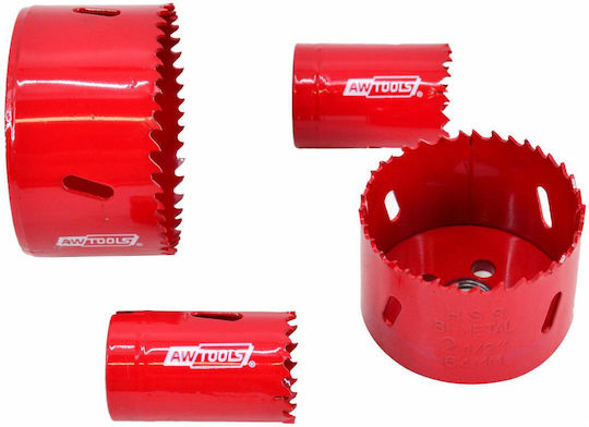 AWTools Lochsäge HSS mit Durchmesser 46mm für Holz, Metall, Fliese und Kunststoff 100gr