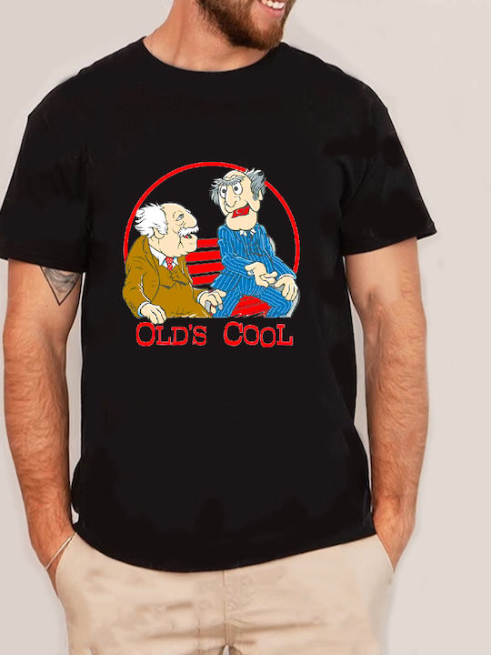 Fruit of the Loom The Muppet Show Logo Original Tricou Negru Bumbac