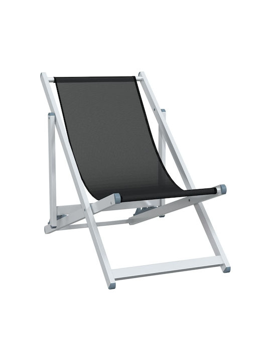 Liegestühle Aluminium Black 2Stück 57x97.5x80cm