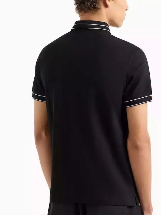 Emporio Armani Ανδρική Μπλούζα Polo Black
