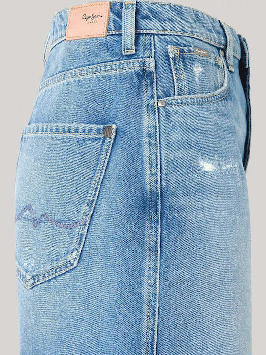 Aline Women's Jean High-waisted Shorts Blue