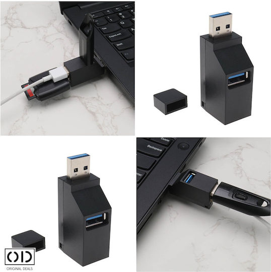 Hub 3 Θυρών USB 3.0 με σύνδεση USB-A