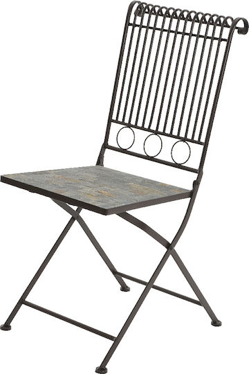 Garten- und Outdoor-Möbelsets Wohnzimmer Typsatz 3 Stück Steingrau
