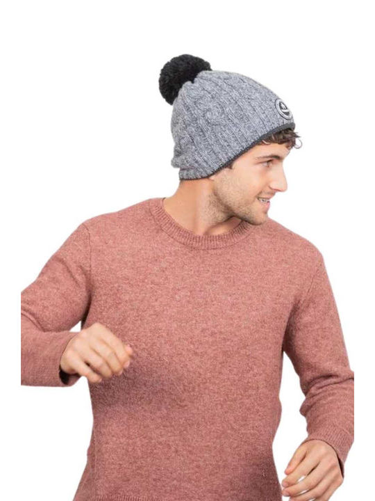 Cabaia Beanie Unisex Fleece Beanie Knitted in Gray color