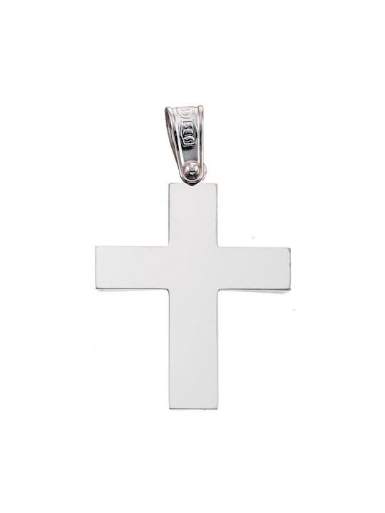 Cross White Gold St469 Stavros 14 Carat 14 Carat Cross