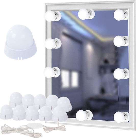 Lustră pentru Oglinzi de Machiaj LED 1.6W Alb natural