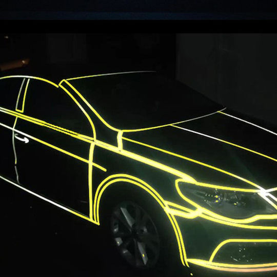 Bandă Adezivă Reflectorizantă Din Plastic Verde 3m x 1cm