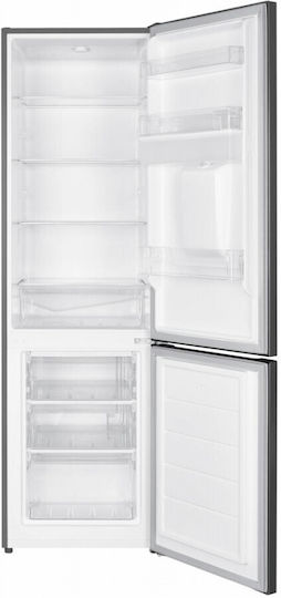 Heinner Fridge-Freezer 260lt H180xW55xD56cm Inox HC-HM260XWDE++