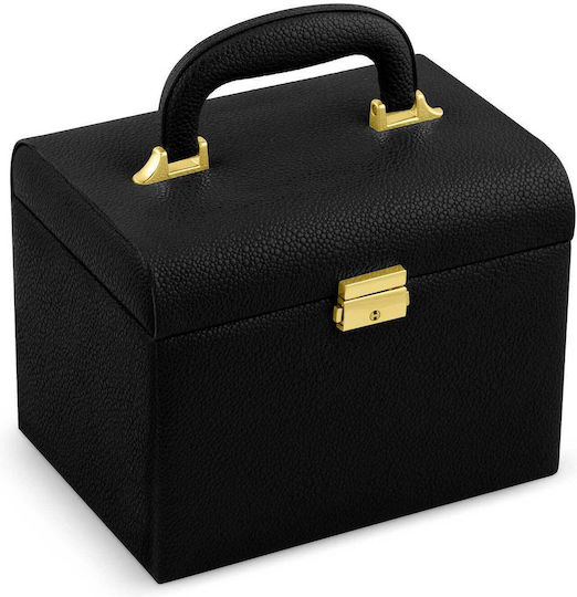 Massido Organisationsbox Für Kosmetik Mit Trennzeichen Schwarz 22.5x17.2x16.5cm