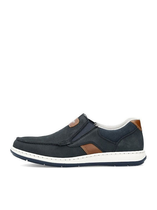 Herren Slipper Rieker 17368 Blau
