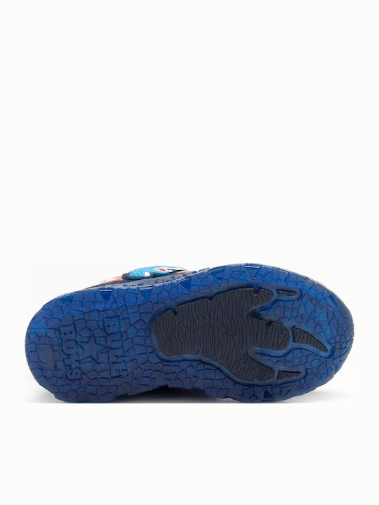 Kids Sneakers Anatomic with Scratch & Lights Blue
