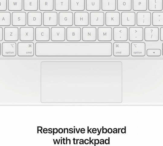 Apple Magic Keyboard Flip Cover Ελληνικά Λευκή (iPad Pro 2022 12.9')