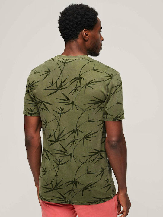 Herrenblusen Kurzarm T-Shirt Khaki