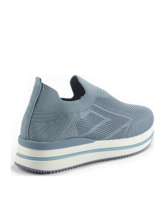 Γυναικεία Slip-On Πάνινα Γαλάζια