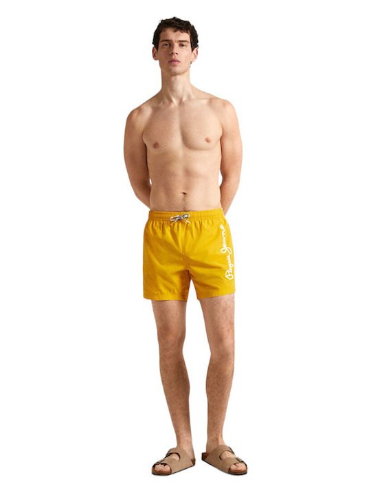 M Logo Men's Swimwear Shorts Yellow