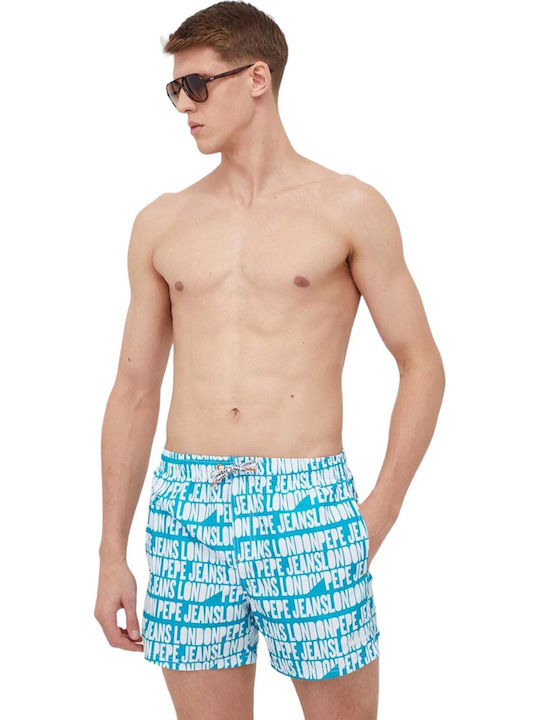 Logo Men's Swimwear Shorts Multicolour with Patterns