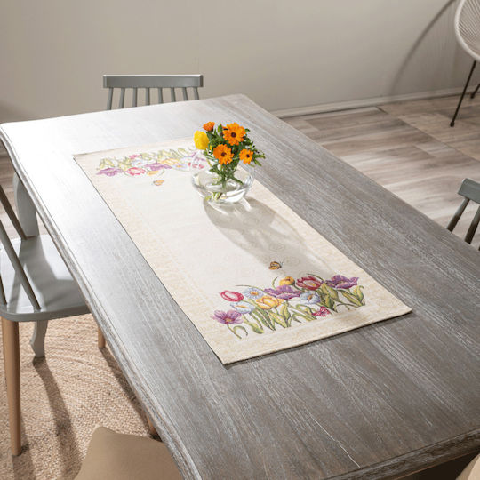 Teoran Fustă Pătrată Set 2buc Cambello Bej 100x100cm