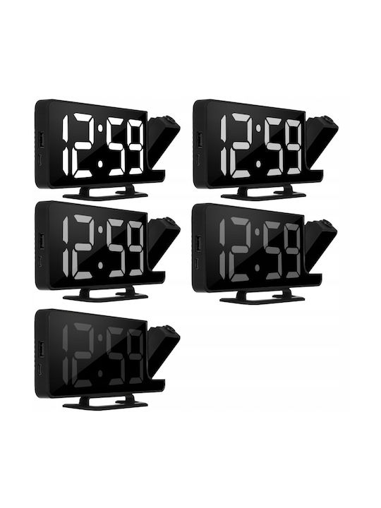 Zola Tabletop Digital Clock with Alarm Black ZY11953QWS76