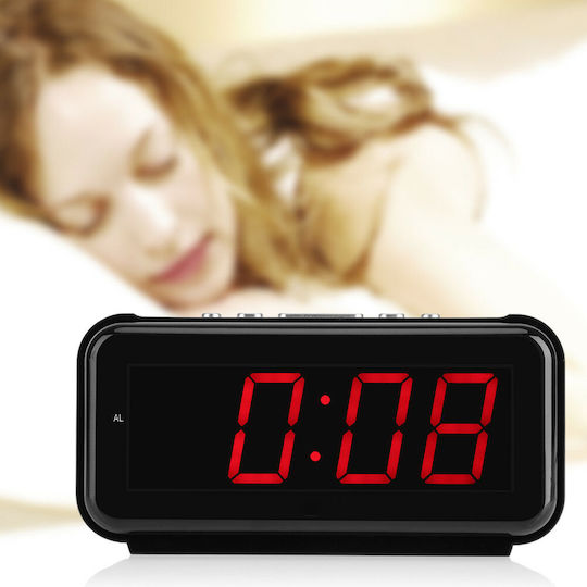 Digital LED Tabletop Clock with Alarm Black ZK11723QWS0