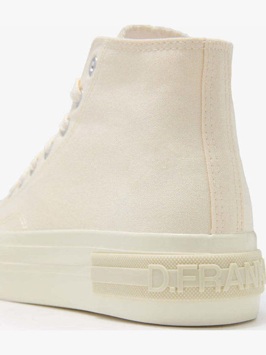 Adidași Flatforms Tip Botine Bej Pentru Femei