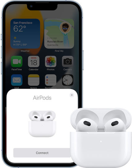 Apple AirPods (3rd generation) with MagSafe Charging Case Earbud Bluetooth Handsfree Earphones with Sweat Resistance and Charging Case White