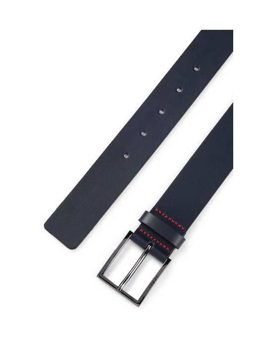 Hugo Boss Men's Leather Belt Blue