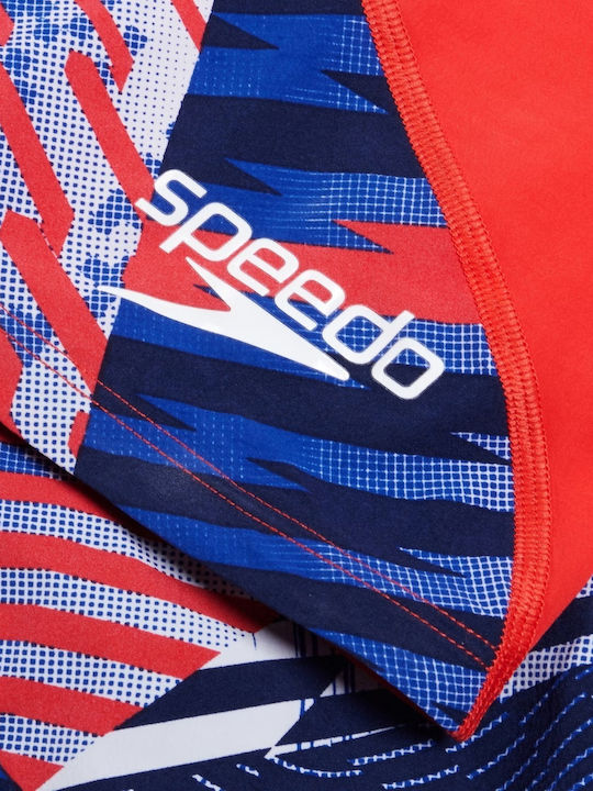 Speedo Girls Fastskin Junior Lzr Ignite Kneeskin (813439h686 - Червено/синьо/бяло