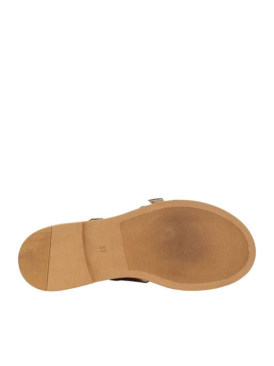 Damen Ledersandalen 13011 Farbe Tan