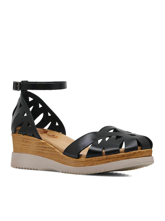 Porronet Platforme Dama Casual Extra Light Anatomici Extra Soft Comfort Memory Foam Culoare Negru Dermă Léo
