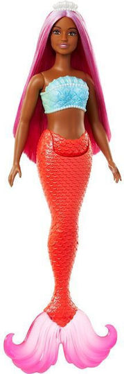Barbie Русалка с Цветна Коса, Опашки и Аксесоари За Глава Кукла за 3+ Години 17см Различни Дизайни