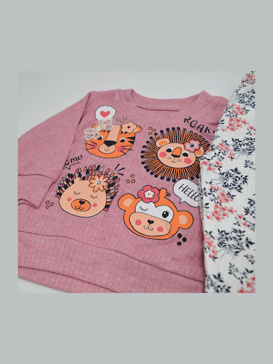 Extan Bebe Kids' Pajamas Winter Pink
