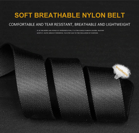 Military Quick Release Strap Belt 38mm Black