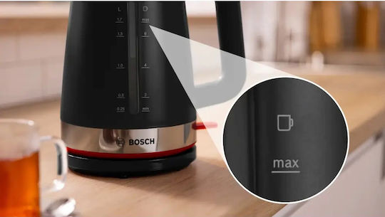 Bosch MyMoment Fierbător 1.7lt 2400W Negru