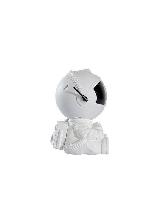 LED Kinderprojektorlampe Astronaut mit Sternenprojektion Weiß