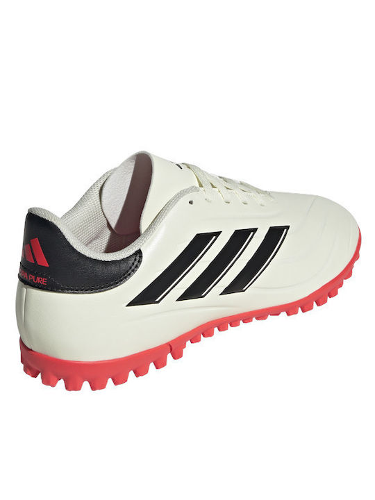 adidas Copa Pure 2 Club Ποδοσφαιρικά Παπούτσια με Σχάρα TF Λευκά