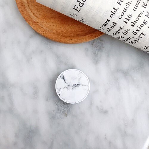 Mobile Stand Holder White Marble