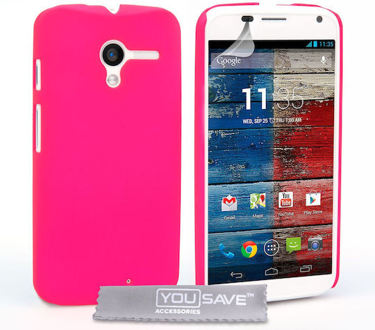 YouSave Accessories Hard Hybrid Case Pink (Moto X) Задна корица Пластмаса Розов