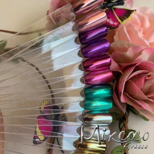 Mixcoco Decorating Powder for Nails in Pink Color