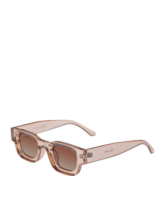 Oggi Unisex Sunglasses with Beige Horn-Rimmed Frame and Brown Polarized Lenses SP-1862-07