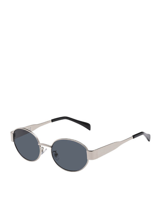 Pervedere Unisex Sunglasses with Gold Metallic Frame and Black Lens 4235-02