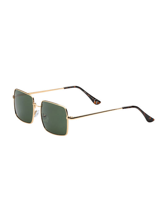 Sunglasses with Gold Metal Frame 01-9873-Gold-Olive