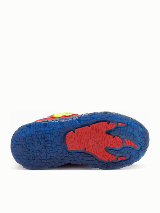 Kids Sneakers Anatomic with Scratch & Lights Red