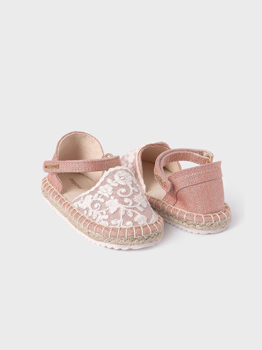 Kids Espradrilles with Hoop & Loop Closure Pink