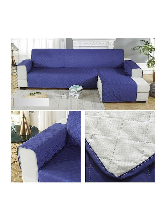 Wasserdicht Elastische Abdeckung für Ecksofa Dark Blue 200x270cm 1Stück