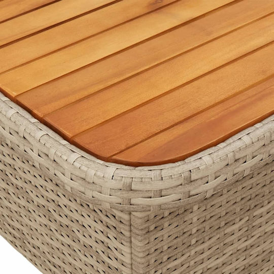 Garten- und Outdoor-Möbelsets 2 Stück Beige mit Kissen